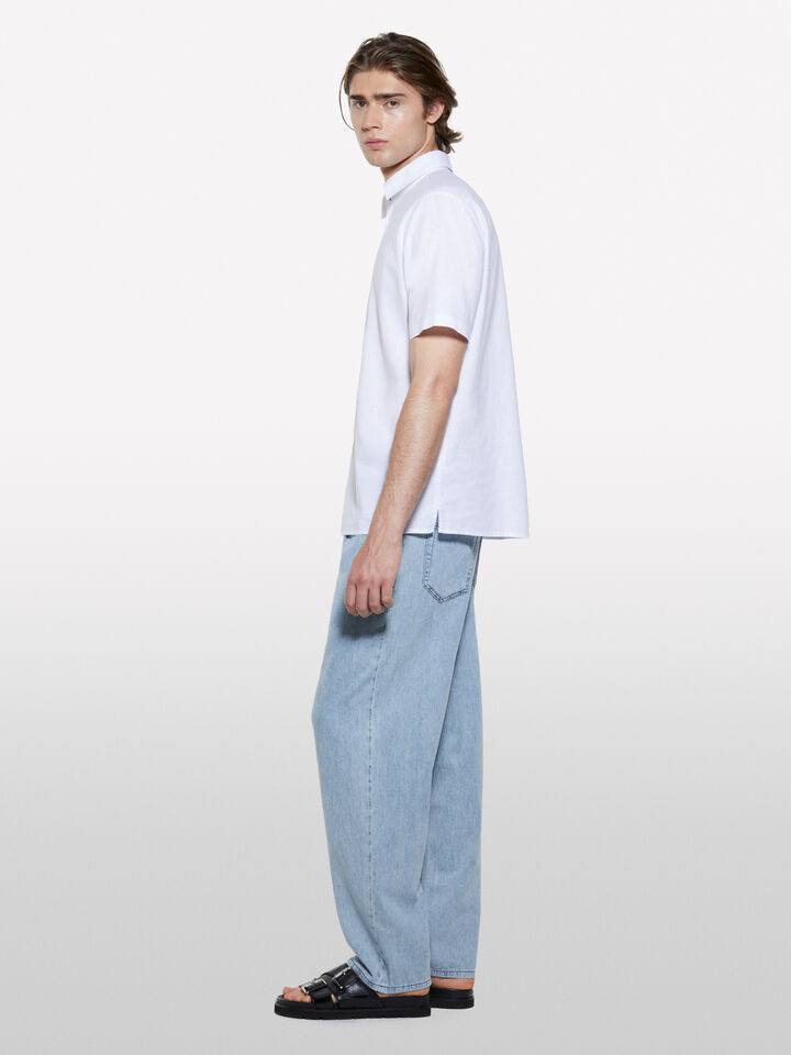 Jeans chiaro relaxed fit - jeans larghi da uomo - Azzurro | Sisley image number 2